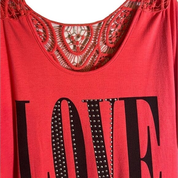 ROMAN Fashion Women's Pink Top Size 1X - Picture 3 of 7